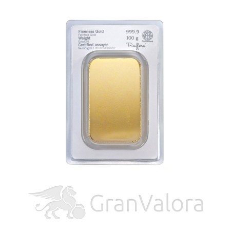 100 g Goldbarren Heraeus